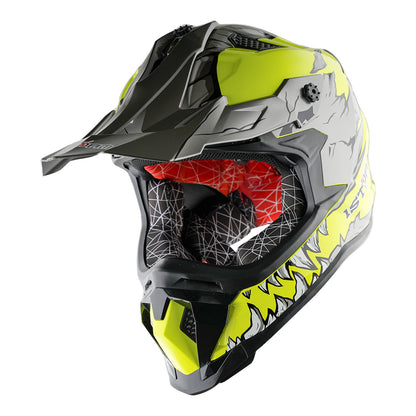 Dirt Bike Helmet Adult Motorcycle ATV Off-Road Track Style Lightweight Aerodynamic Thermoplastic Shell Removable Washable Padding Glossy UV Finish, Multiple Colors XS-XXL