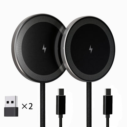 Magnetic Wireless Charging Pad Multi-Pack in White or Black with Two- or Three-Piece Checkout Options