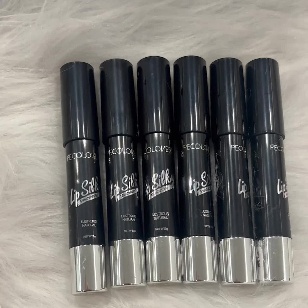 Lipstick Set, PECOLOVERS 6-Piece Cream Crayon Collection with Nude, Rose, Berry and Red Colors