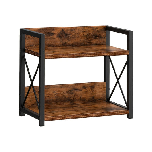 Countertop Spice Rack Organizer Wood Kitchen Counter Shelf for Spices Coffee Seasoning - Freestanding No Install Storage Rack for Kitchen Bathroom Vanity Cosmetics Organization