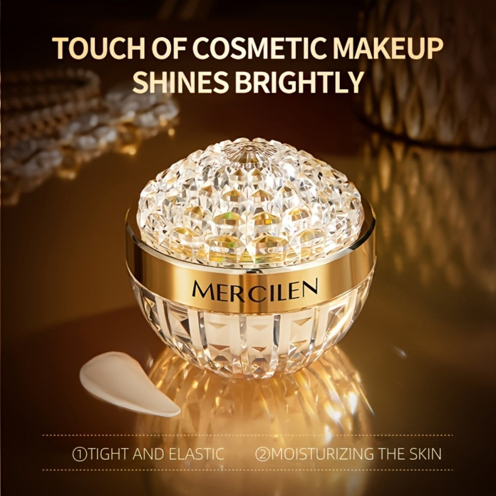 Face Cream Cordyceps Niacinamide Formula in an Alcohol-Free Golden Jar for Morning and Evening Use