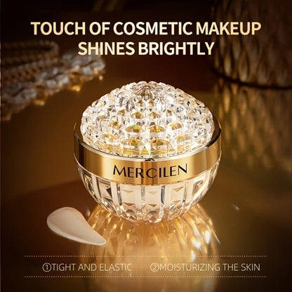 Face Cream Cordyceps Niacinamide Formula in an Alcohol-Free Golden Jar for Morning and Evening Use