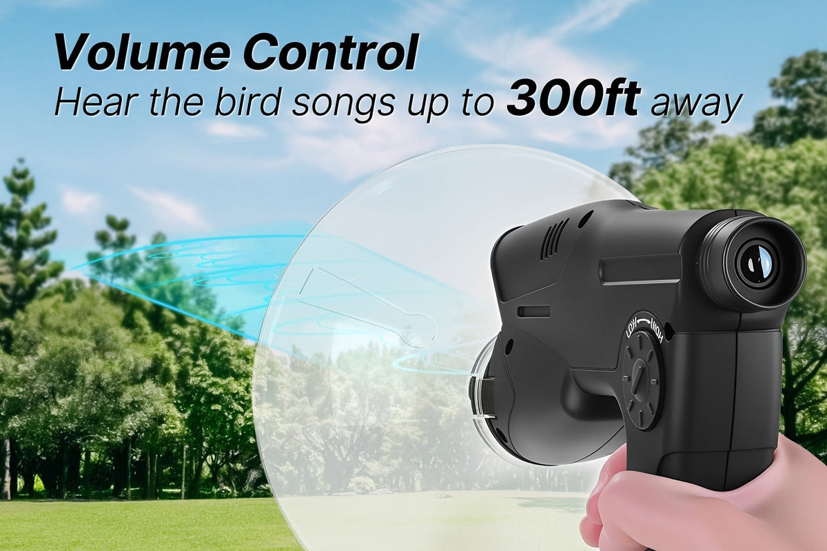 Bionic Ear Monocular Bird Listening Device 8x Magnification, ProSound Digital Sound Amplifier, Long Range 1200M