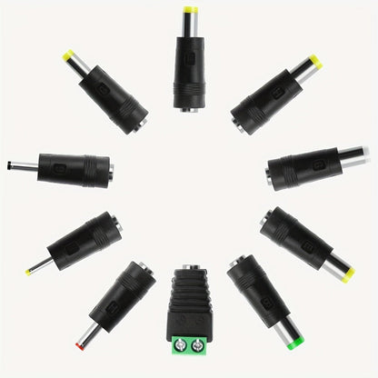12V 3A DC Power Adapter 36W with 10 Interchangeable Tips - Universal AC 100-240V Input, Short Circuit & Overvoltage Protection, Stable Output for CCTV Camera, LED Strip, Router, TV Box & More