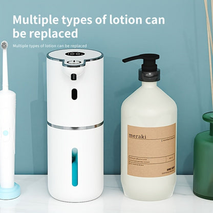 Rechargeable Touchless Foam Soap Dispenser with Six-Level Display, Countertop or Wall Mount in Black or White