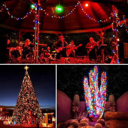 String Lights, IP65 Solar Fairy Lights with Eight Modes, 100- or 200-LED Pack Options and Seven Colors