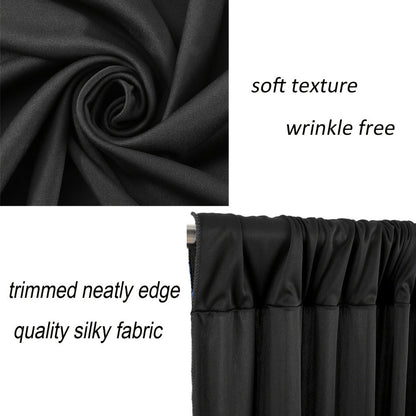 Two-Piece Photography Backdrop Curtain Set with 150 cm Width and 215 cm or 300 cm Height Options