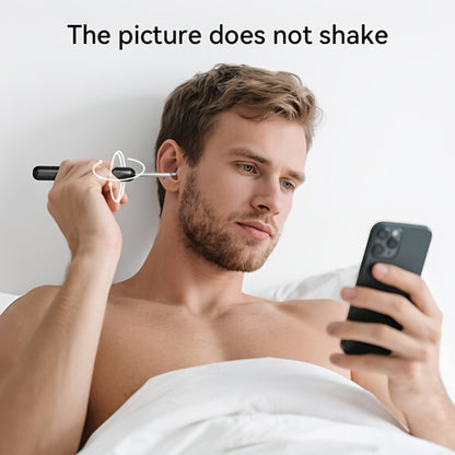 1080P-Marked Visual Ear Camera Kit with Six LED Lights, USB Charging and Black or White Accessory Sets