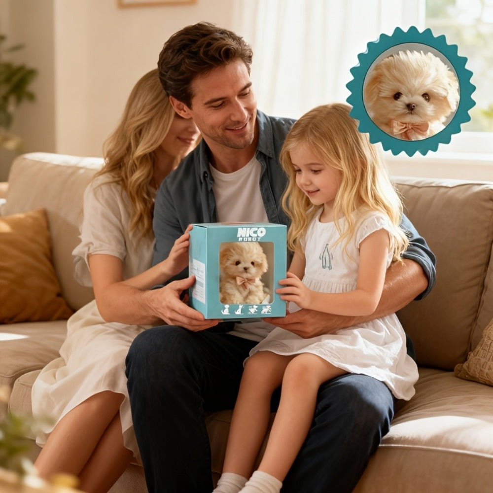 Robot Puppy Toy for Kids That Walks & Barks – Interactive Touch Response Electronic Dog | Special Edition Bow Tie | Safe Non-Toxic | Birthday Christmas Gift for Boys & Girls Ages 3+