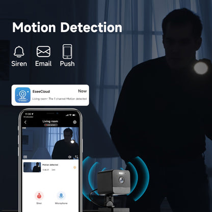 Indoor Security Camera 4-Pack Dual Band WiFi – Full Color Night Vision, Motion Detection Alerts, Two-Way Audio, Built-In Siren, Baby & Pet Monitor, 256GB SD & Cloud Storage for Home