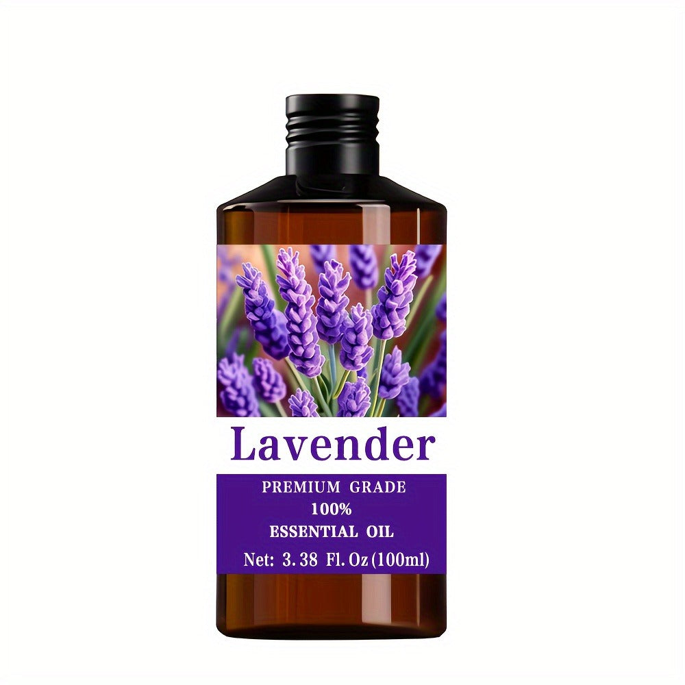 Essential Oil Lavender Floral Herbal Aroma in 100ml Bottle for Diffuser, Massage and Personal Care Use