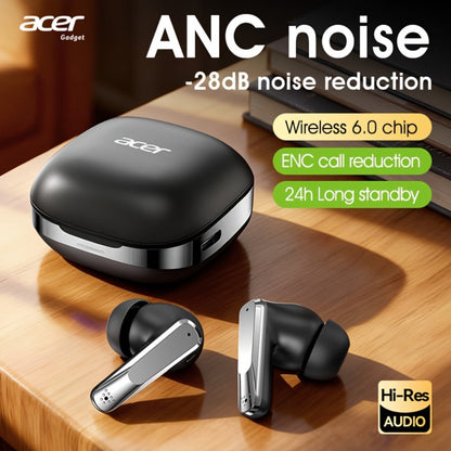 Acer Mini In-Ear Wireless Earbuds Bass Stereo Touch Control, Noise Cancelling Microphone Bluetooth 5.4, Portable Lightweight Long Battery Life, Compatible with Phone Laptop Tablet Mobile, for Exercise