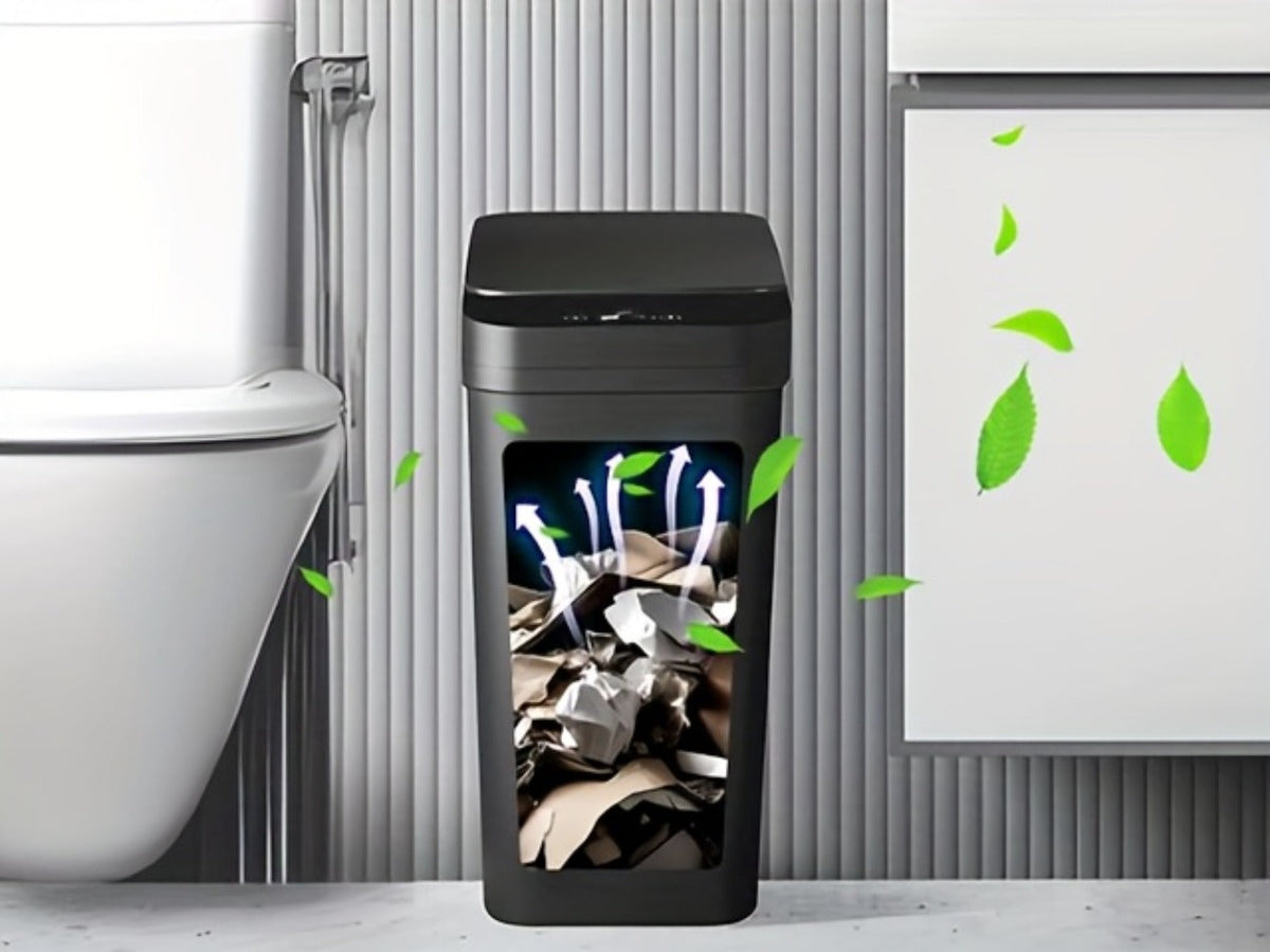 Motion Sensor Trash Can 2-Pack, 2.8 Gallon Touchless Slim Garbage Can with Auto Lid for an Everyday Personal Care Routine