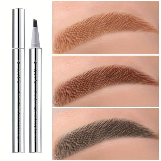 Waterproof Eyebrow Pen Fluffy Quick-Dry Long-Lasting – Natural Wild Brow Look Hair Stroke Instant Shape Sweat & Fade Resistant Brow Pen for Women Travel Festival Party