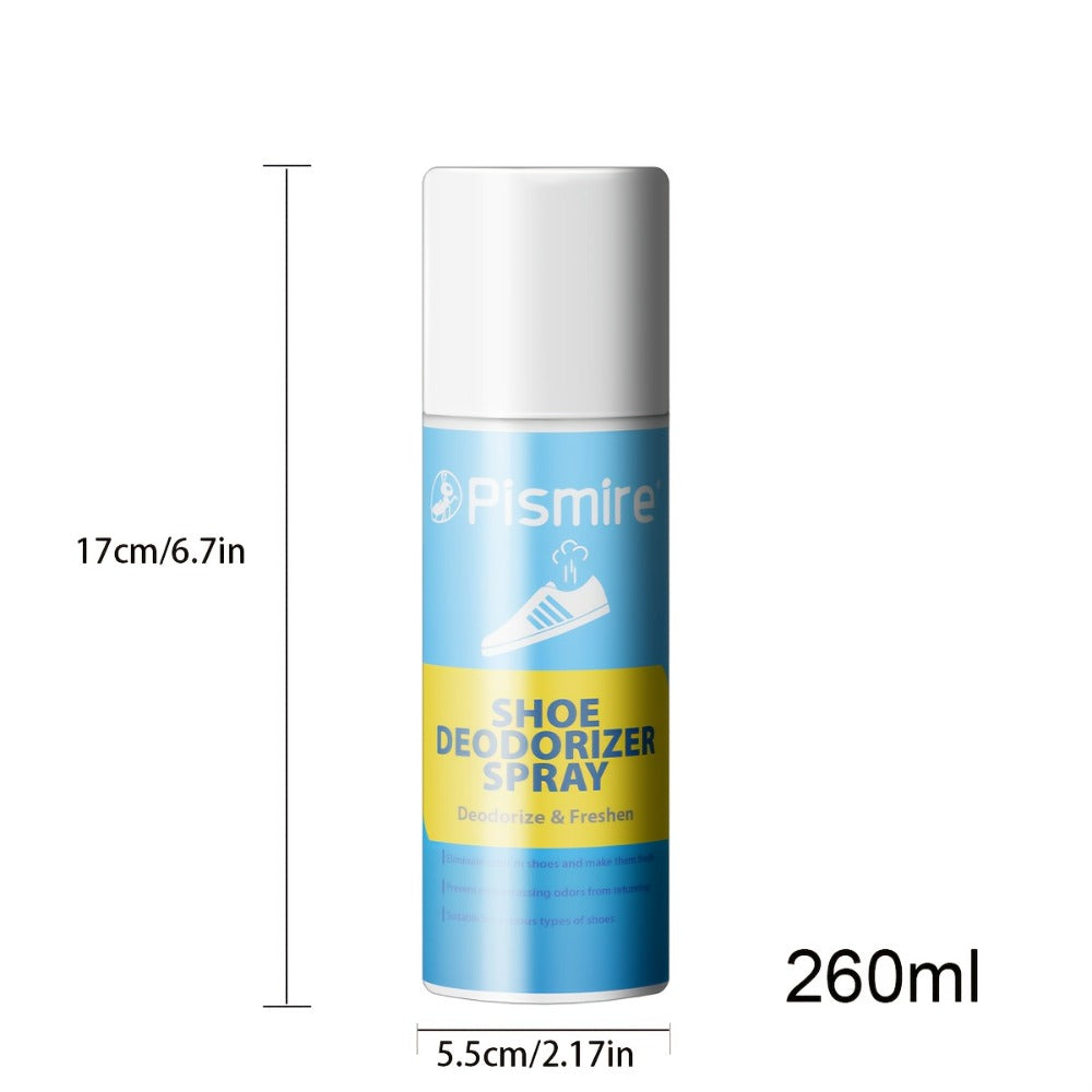 Plismire Shoe Deodorizer Spray, 260 ml Can for Shoes, Socks, Shoe Cabinets, Locker Rooms and Gyms