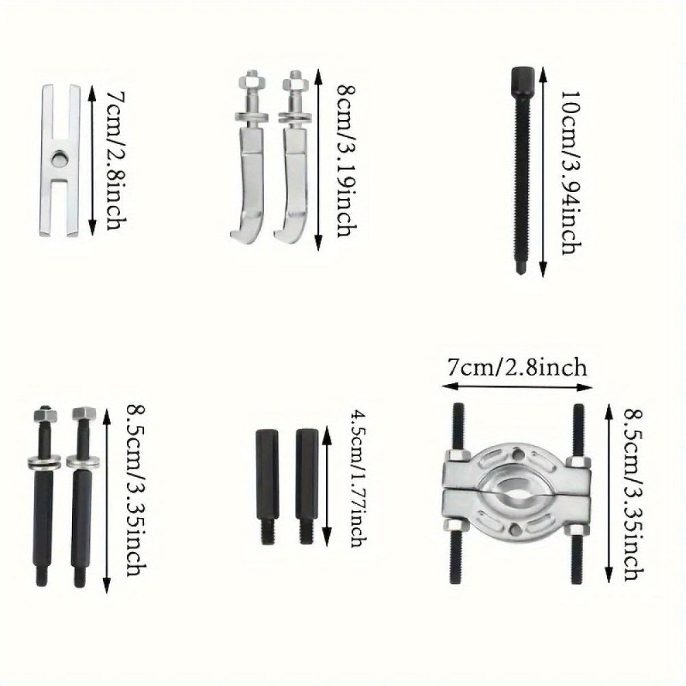 Bearing Puller Set 9-Piece - Gearbox Bearing Removal Tool Kit for Automotive & Mechanical Repair, Internal External Bearing Extractor, Professional Car Repair Tool for Transmission & Wheel Bearings