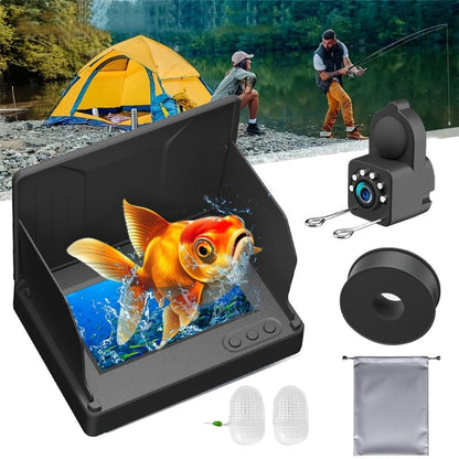 Underwater Fishing Camera 4.3-Inch HD Display with Night Vision & Triple Light Shielding – Portable Fish Finder with Bait Monitor, Complete Fishing Kit for Ice Lake River Sea Fishing