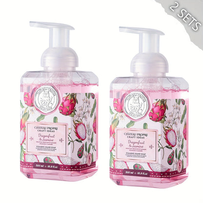 Foaming Hand Soap 500ml Moisturizing Gentle Foam Soap 8 Scents Vanilla Coconut Citrus Floral Fruity Deeply Hydrating Soft Hands All Skin Types Bathroom Kitchen Bedroom Office 1PC 2PCS Value Pack