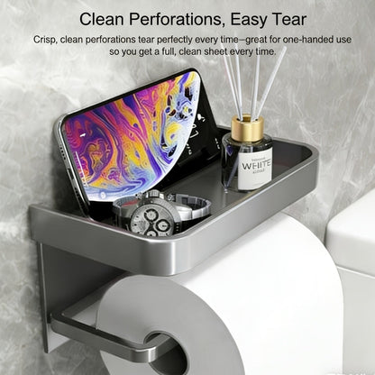 Four-Ply Toilet Paper Rolls in One, Two or Three Packs, Thick Undyed Bathroom Tissue for Home or Office Use