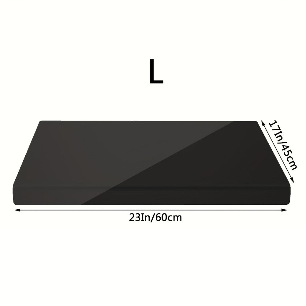 Acrylic Cutting Board Large Anti-Slip 17x23 Inch – Clear & Black Countertop Protector for Kitchen & Restaurant – Food Safe Non-Slip Chopping Board for Fruit, Meat & Meal Prep