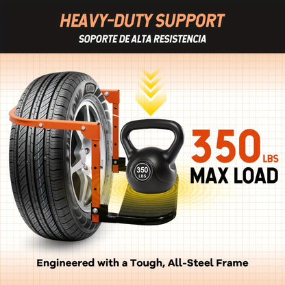 Tire Step Foldable Anti-Slip Thickened – 300 / 500 / 650 lb Capacity Adjustable Height for Truck SUV Trailer Maintenance, Fits Tires Up to 13.5" Wide, Portable