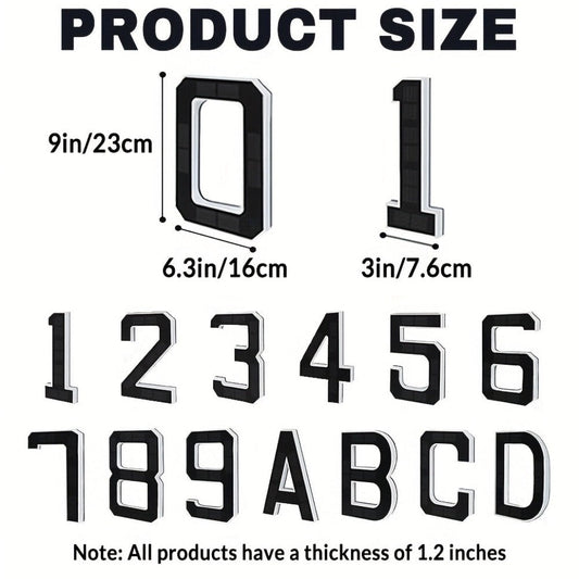 Solar House Numbers 9 Inch Backlit LED Address Sign – Waterproof IP44 Illuminated Number Plaques with Smart Light Sensor for Home Garden Courtyard Modern Decor
