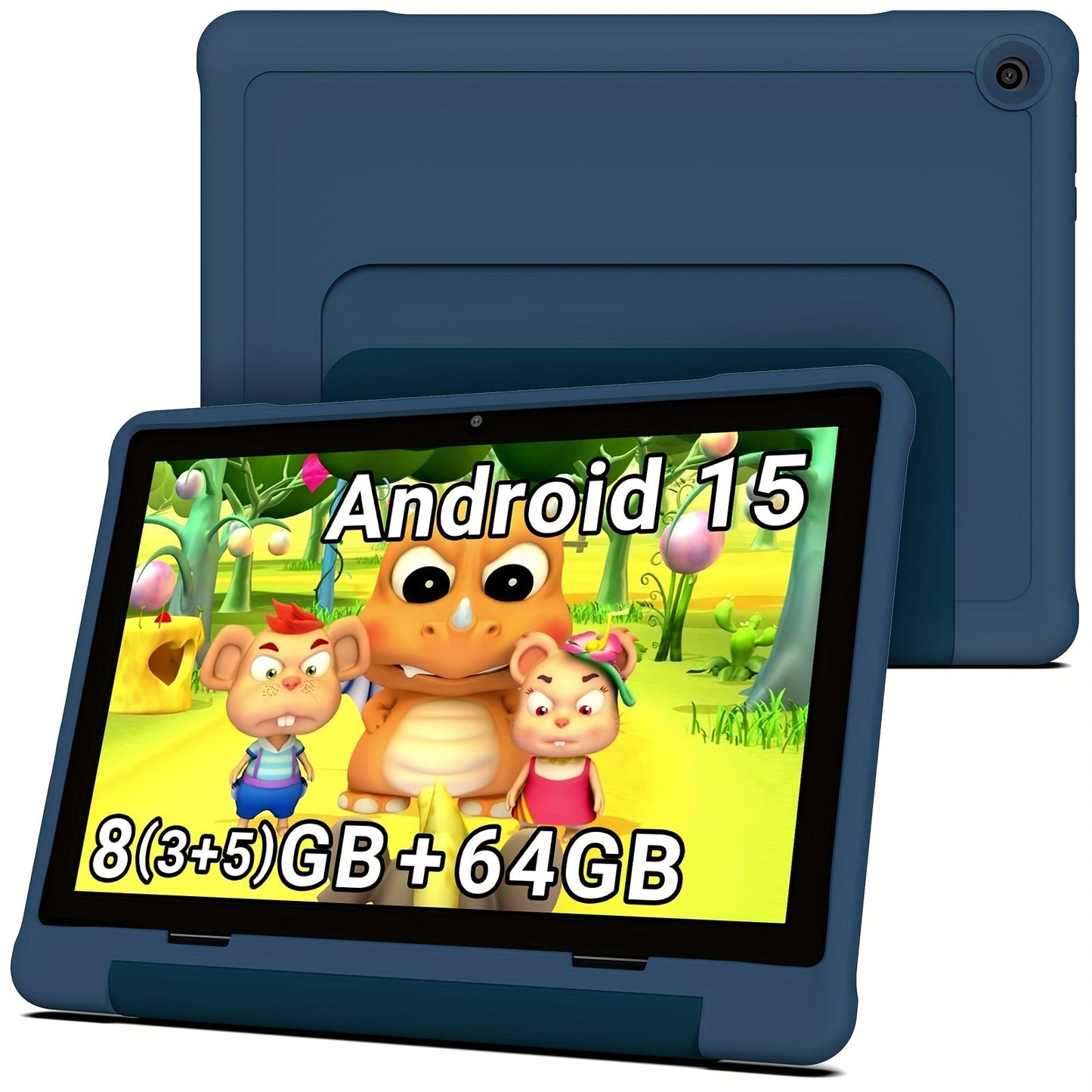 Kids Tablet Apolosign 10.1 Inch with Android 15, 8GB RAM, 64GB Storage, WiFi 6 and 1280x800 Display