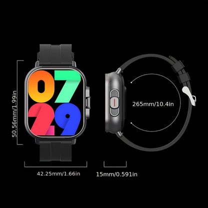 Smart Watch and TWS Earbuds Combo with Integrated Charging Case and Ten Metal Strap Selections