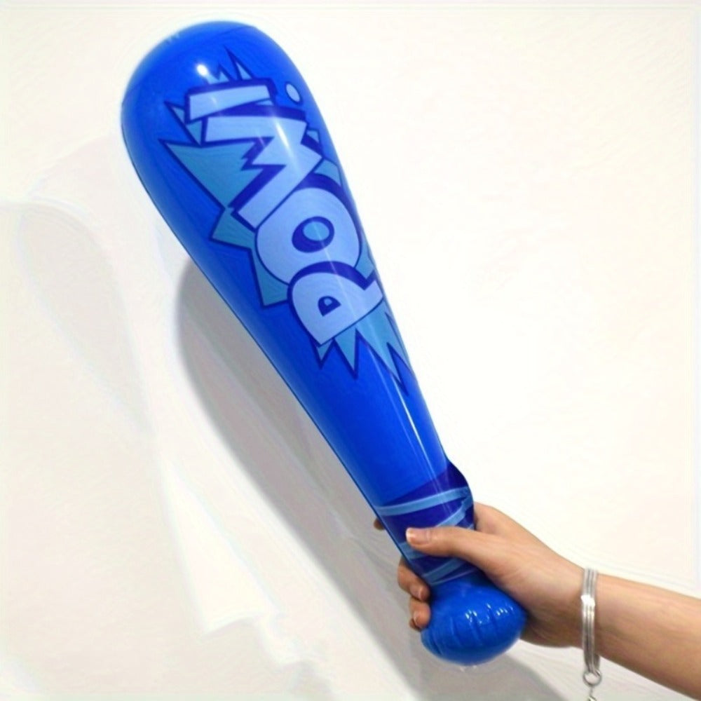 Inflatable Cheering Bat Party Supplies Set with 16 Cartoon-Print Props in Mixed Colors for Events