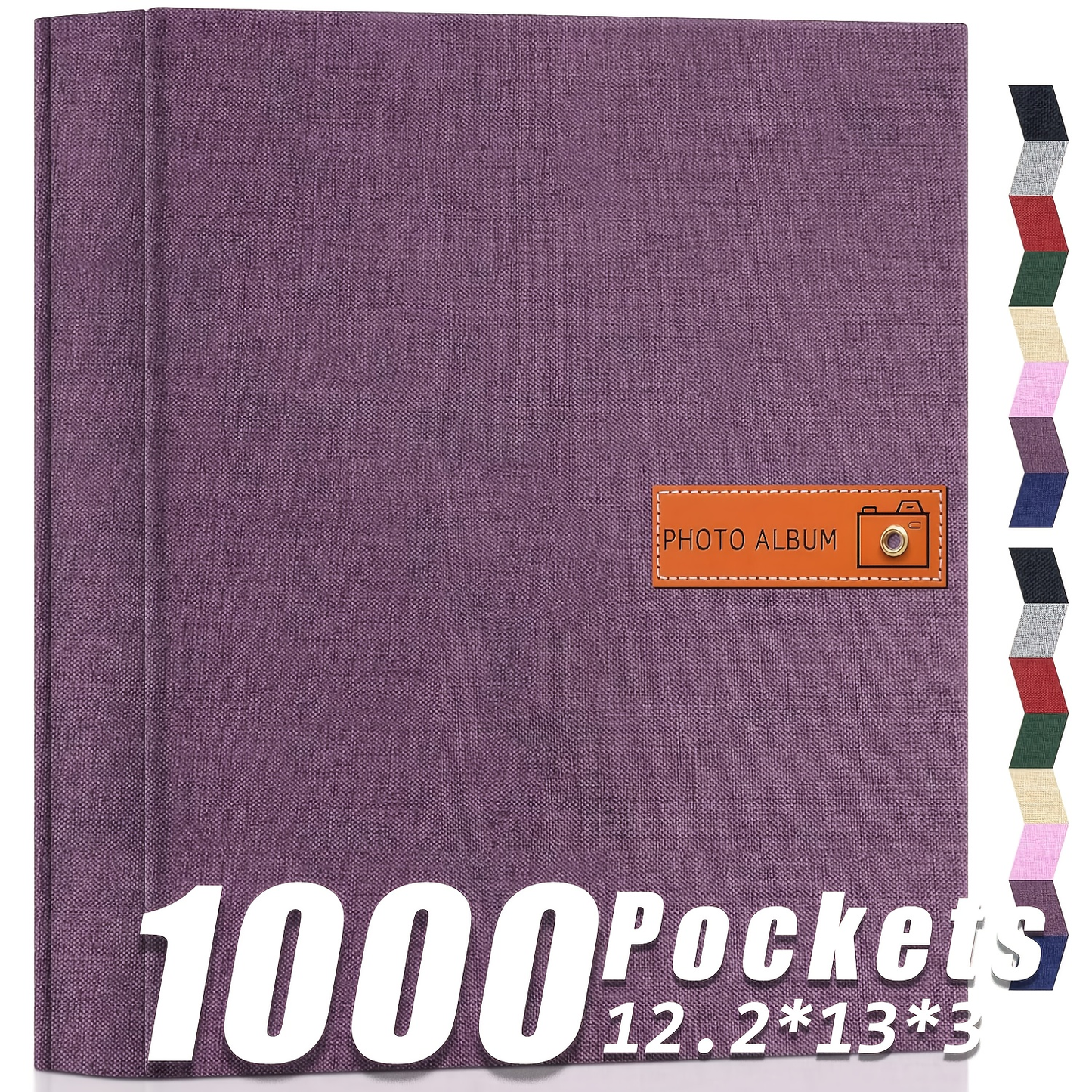 Linen-Cover Photo Album for 4 x 6-Inch Prints in Six Colors, with 200- or 1,000-Pocket Options