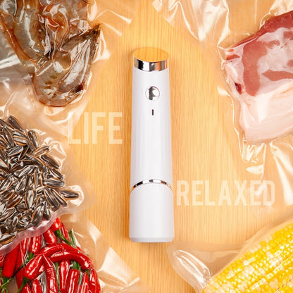 Pen-Style Handheld Vacuum Sealer with One-Button Operation, Type-C Charging and 10 Reusable Bags