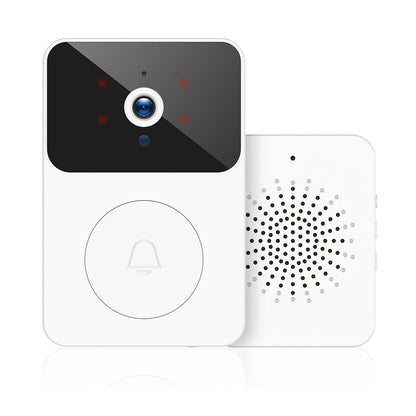 Voice Change Doorbell Camera Wireless HD 960P – Night Vision, Two-Way Audio, Motion Alert Push Notification, 2.4GHz WiFi, Rechargeable Battery, Remote Mobile View, Single or 2-Pack, Black White
