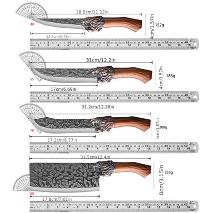 Kitchen Knife Set Professional Forged Stainless Steel Chef Knife Set with Boning Knife Slicing Knife Carving Knife Fillet Knife Butcher Knife Scissors Ultra Sharp Durable Meat Fish 4pc 7pc