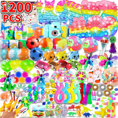 Bulk Assorted Mini Fidget Toy Party Pack for Events with 1000-Piece or 1200-Piece Checkout Options