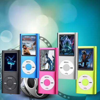 Wired MP3 and MP4 Player with 64GB Card Support, 8-Hour Battery and Six Model Options with Earphones