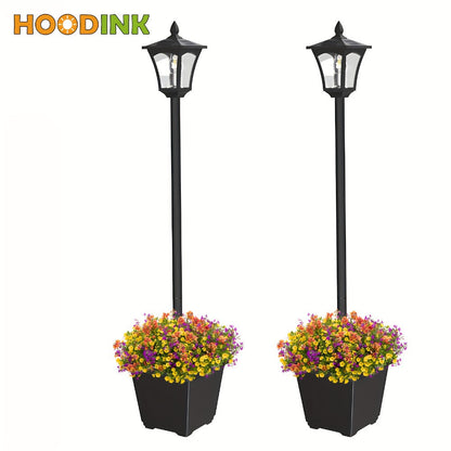 Solar Post Light Outdoor Garden Pathway Lamp IP44 Waterproof 60LM Warm White LED – Solar Powered Landscape Stake Light for Yard Driveway Patio Walkway Christmas Holiday Decoration
