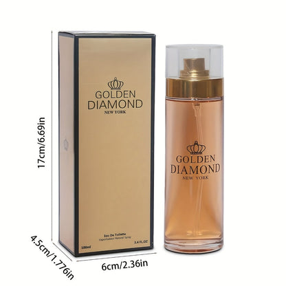 Women's Perfume Eau de Parfum Spray - Natural Long Lasting Fragrance for Women, Gorgeous Diamond Floral Scent for Daily Wear, Dates & Special Occasions, 3.4 fl oz