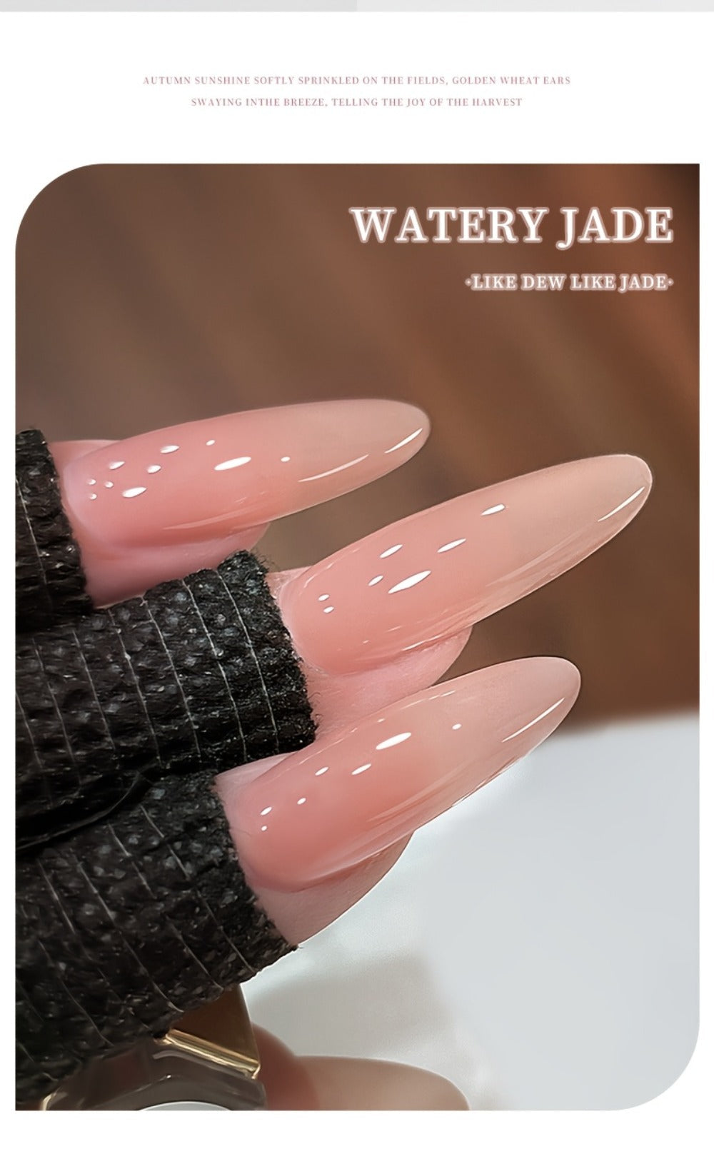 Gel Nail Polish 6-Piece 15ml Jelly Set with Glass Finish in Shades M14, M16, M17, M18, M19 and M20