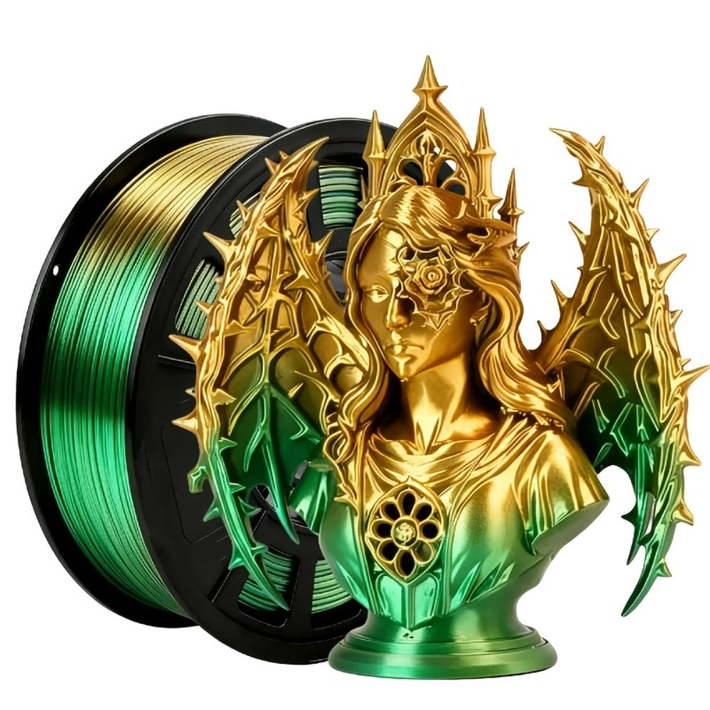 Dual Color Two-Tone PLA Filament 1.75mm 250g 9 Color Options High Precision ±0.02mm Vacuum Packed Gradient Effect Beginner Friendly Wide FDM Compatibility