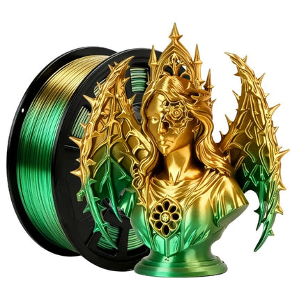 Dual Color Two-Tone PLA Filament 1.75mm 250g 9 Color Options High Precision ±0.02mm Vacuum Packed Gradient Effect Beginner Friendly Wide FDM Compatibility