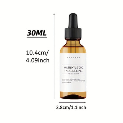 Matrixyl 3000 + Argireline Serum with Collagen, Hyaluronic Acid & Peptides — Anti-Aging Firming Face Serum, Smooths Wrinkles & Expression Lines, Alcohol-Free, 30ml / 1 fl oz