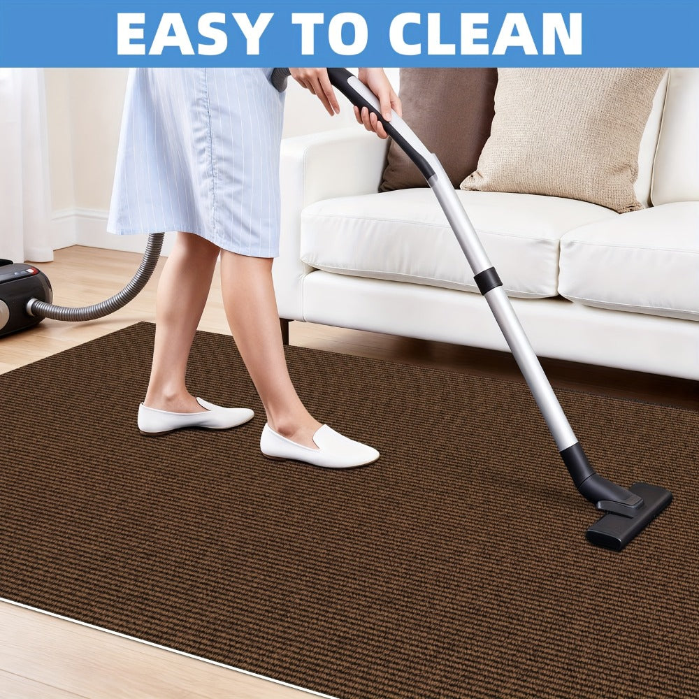 Non-Slip Runner Rug for Hallway Kitchen Stairs - Thick 4mm Long Roll Rug 23.22" Wide, Machine Washable, Multiple Sizes & Colors
