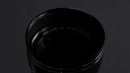 420-800mm F8.3-16 Telephoto Zoom Lens Manual Focus with T-Mount Adapter for Canon Nikon Sony Moon Wildlife Bird Photography Full Frame