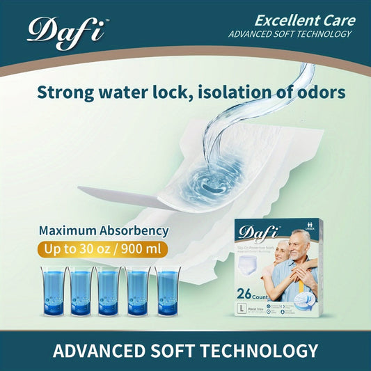 Adult Incontinence Underwear for Women Men Disposable Pull Up Briefs Overnight Bladder Control Maximum Absorbency M L XL 2XL 24 26 28 Count