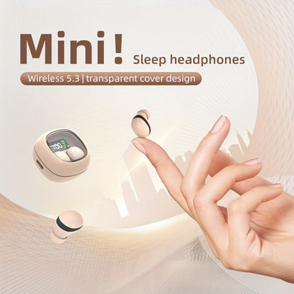 Wireless Earbuds Ultra-Small HiFi In-Ear with Touch Control, Built-In Mic and LED Case in Three Colors