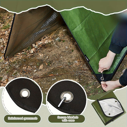 Heavy Duty Emergency Survival Blanket – Thermal Tarp 2-Pack