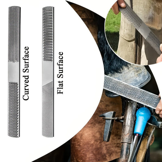 Hoof Trimming Kit 9-Piece Professional Farrier Tools – 10" Carbon Steel Hoof Nippers, Shears, Nail Clipper, Mini Rasp & Hoof Knife for Horse & Goat | Complete Hoof Care Set with Storage Bag