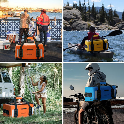 Outdoor Dry Duffel Bag in Blue, Orange or Yellow with 40 L, 60 L and 23.78-Gallon Capacity Options