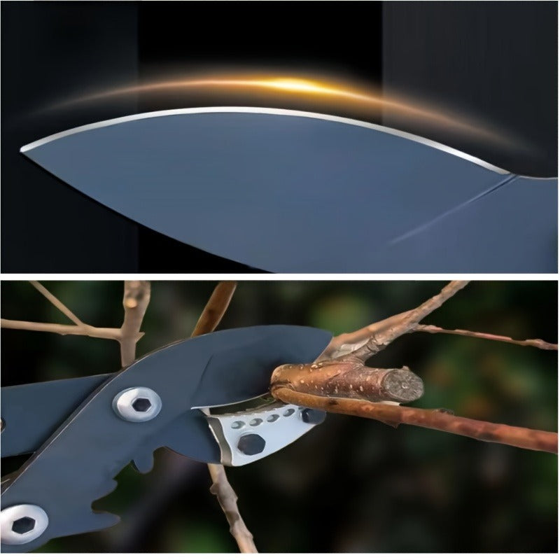 Telescoping Pruning Shears with Long Stretchable Handle - Bypass Lopper for Thick Branches & Daily Tree Pruning, Retractable Garden Scissors for Easy Overhead Cutting