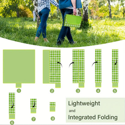Picnic Blanket Large Outdoor Beach Blanket Waterproof Portable Camping Travel Mat for Family Park Lawn Barbecue Indoor Outdoor Use